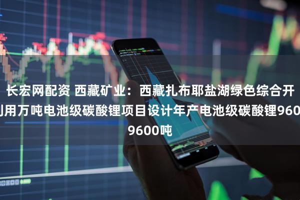 长宏网配资 西藏矿业：西藏扎布耶盐湖绿色综合开发利用万吨电池级碳酸锂项目设计年产电池级碳酸锂9600吨